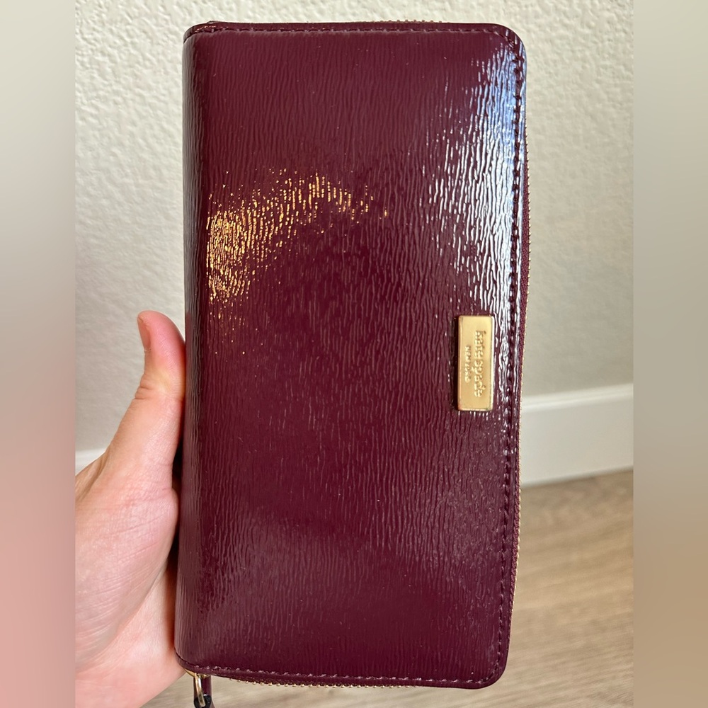 Kate Spade Bixby Place wallet in Mulled Wine